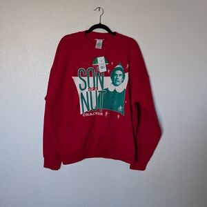 Elf The Movie Red Graphic Men's Sweater